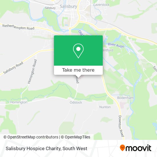 Salisbury Hospice Charity map