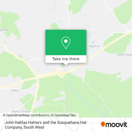 John Halifax Hatters and the Susquehana Hat Company map