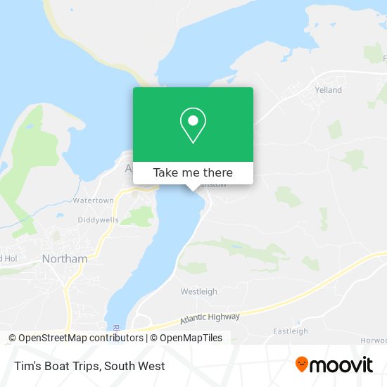 Tim's Boat Trips map