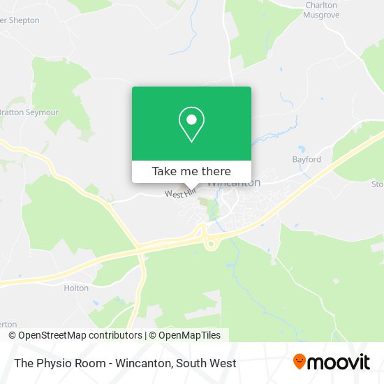 The Physio Room - Wincanton map