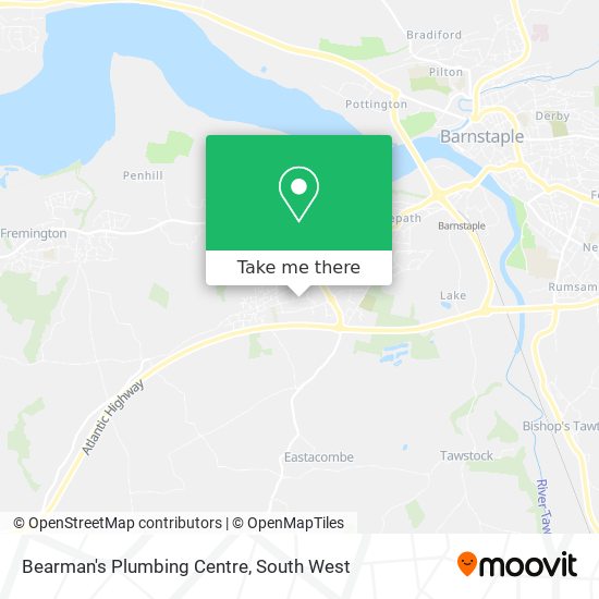 Bearman's Plumbing Centre map