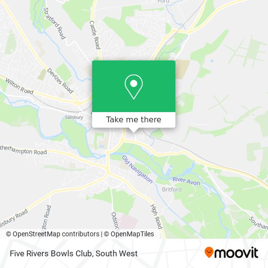 Five Rivers Bowls Club map