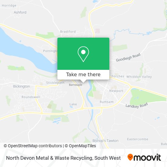North Devon Metal & Waste Recycling map
