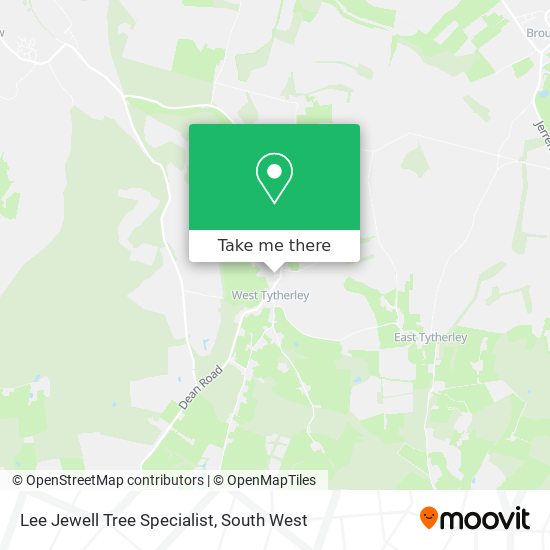 Lee Jewell Tree Specialist map