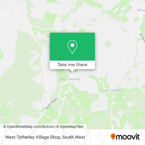 West Tytherley Village Shop map
