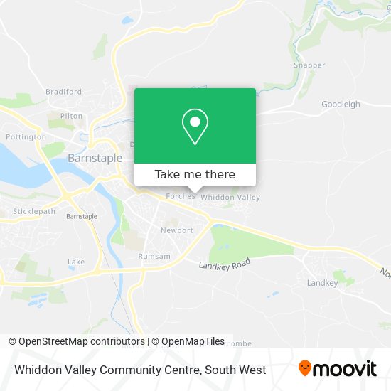 Whiddon Valley Community Centre map