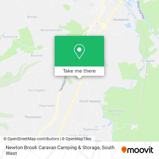 Newton Brook Caravan Camping & Storage map