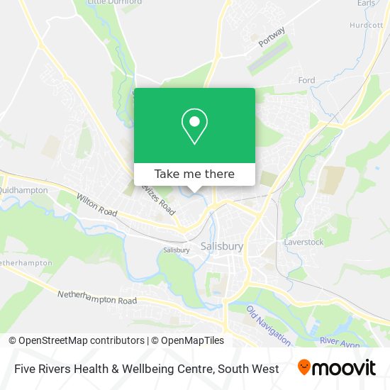 Five Rivers Health & Wellbeing Centre map