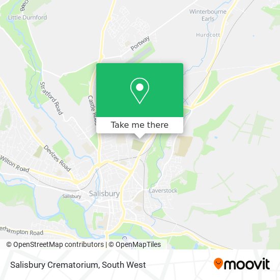 Salisbury Crematorium map