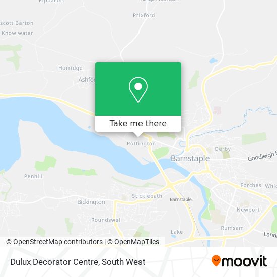 Dulux Decorator Centre map