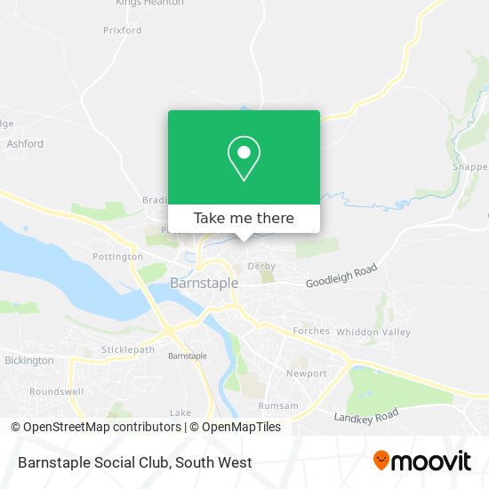 Barnstaple Social Club map
