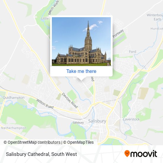 Salisbury Cathedral map