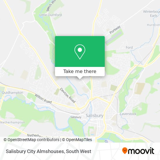 Salisbury City Almshouses map