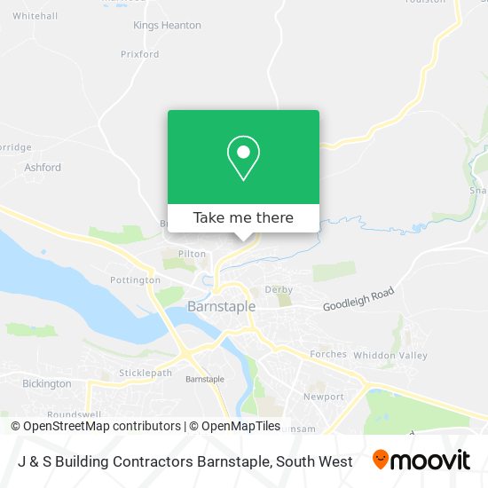 J & S Building Contractors Barnstaple map