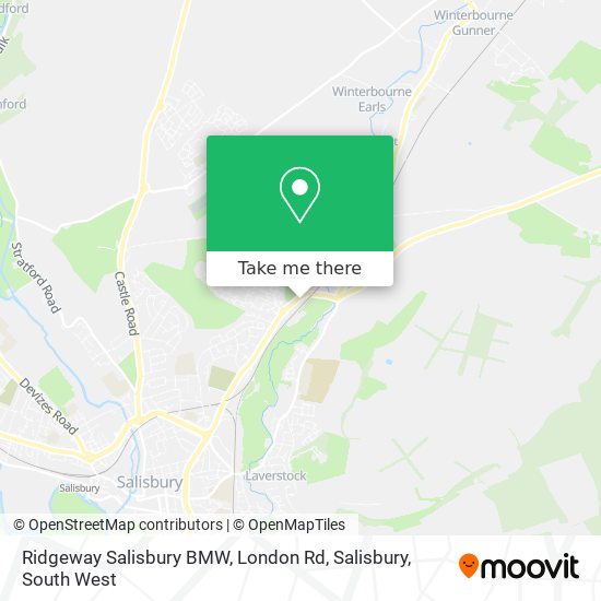 Ridgeway Salisbury BMW, London Rd, Salisbury map
