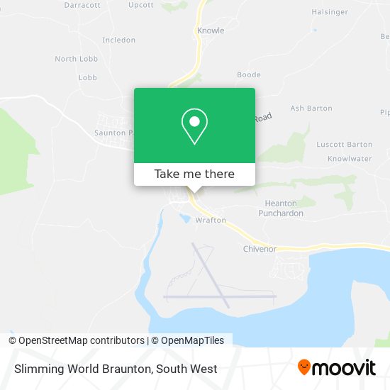 Slimming World Braunton map
