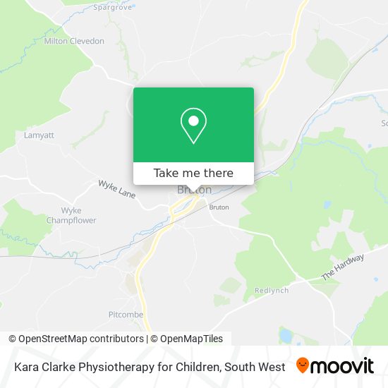 Kara Clarke Physiotherapy for Children map