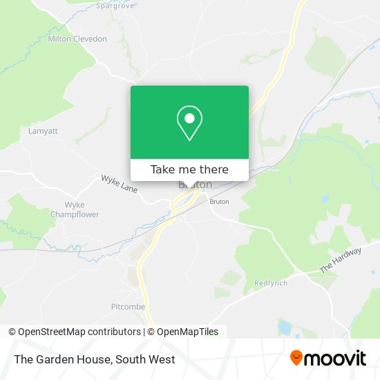 The Garden House map