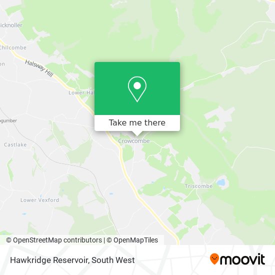Hawkridge Reservoir map