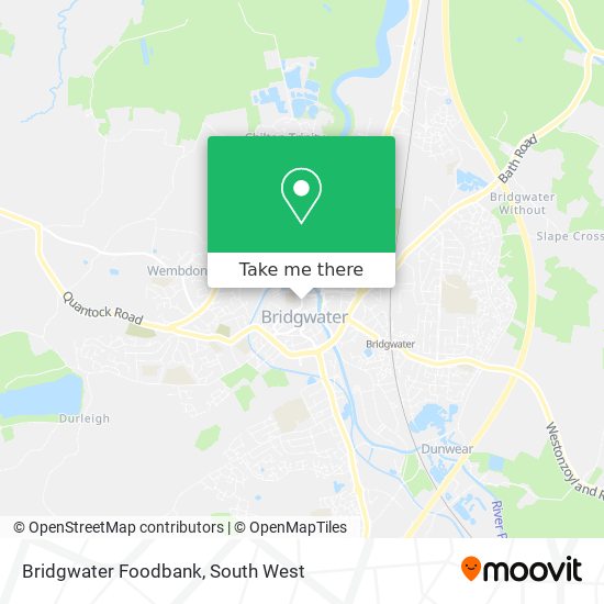 Bridgwater Foodbank map