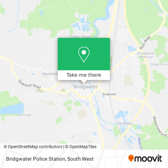 Bridgwater Police Station map