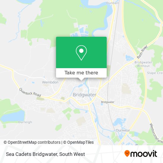 Sea Cadets Bridgwater map