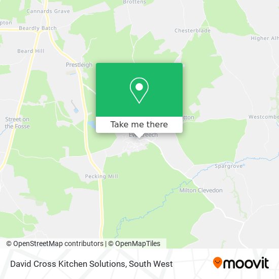 David Cross Kitchen Solutions map