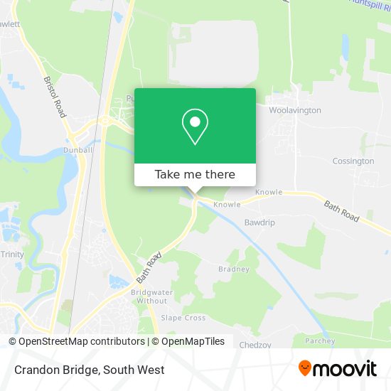 Crandon Bridge map