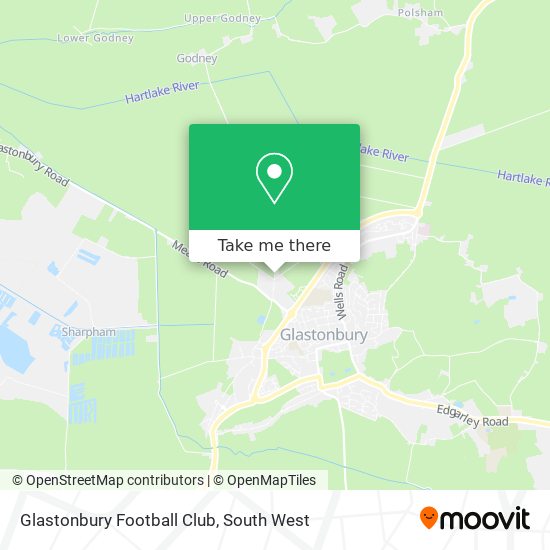 Glastonbury Football Club map