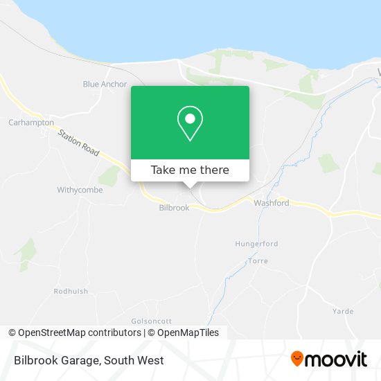 Bilbrook Garage map