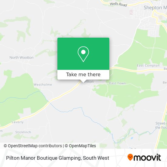 Pilton Manor Boutique Glamping map
