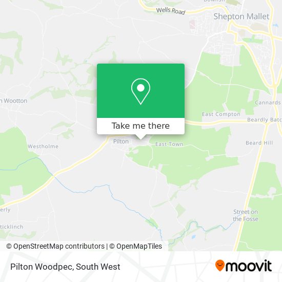 Pilton Woodpec map