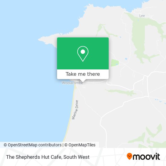 The Shepherds Hut Cafe map