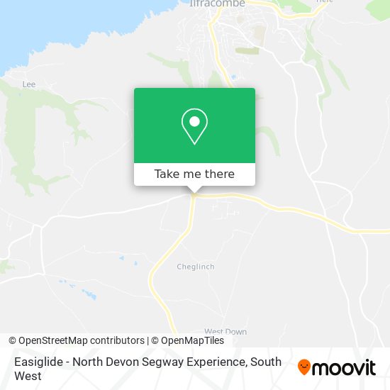 Easiglide - North Devon Segway Experience map