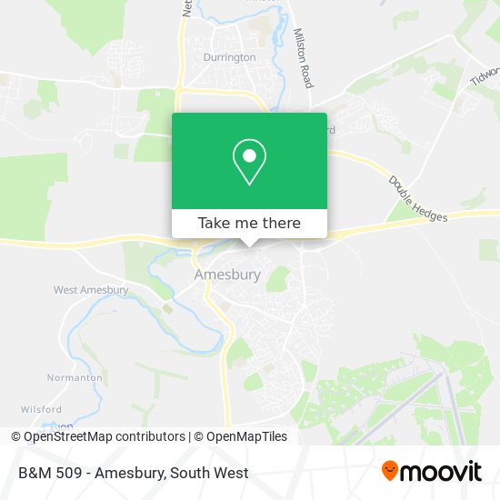 B&M 509 - Amesbury map