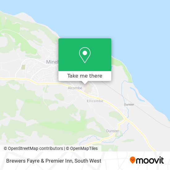 Brewers Fayre & Premier Inn map