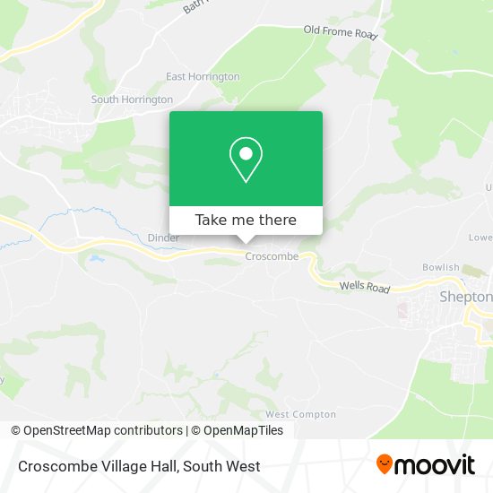 Croscombe Village Hall map