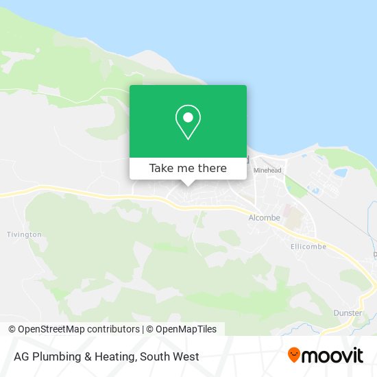 AG Plumbing & Heating map