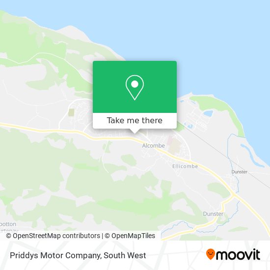 Priddys Motor Company map