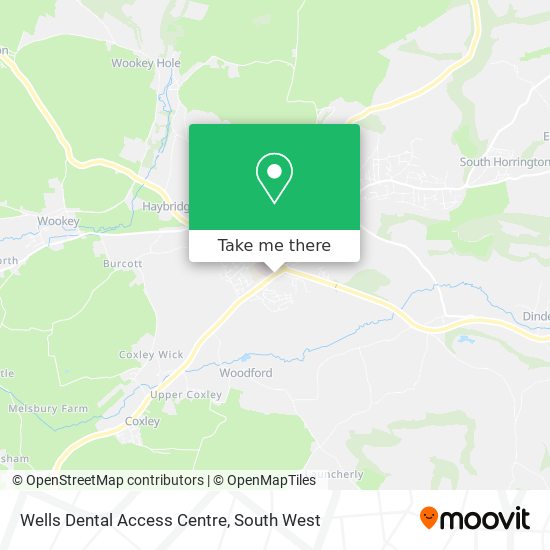 Wells Dental Access Centre map