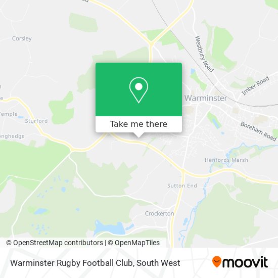 Warminster Rugby Football Club map