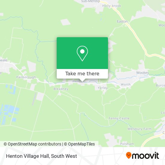 Henton Village Hall map