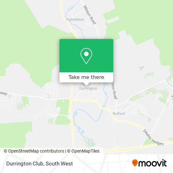 Durrington Club map
