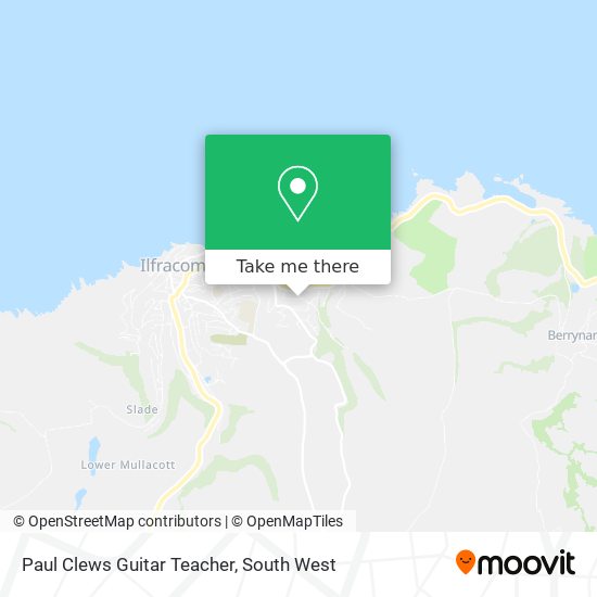 Paul Clews Guitar Teacher map