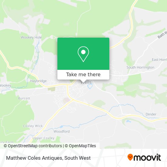 How to get to Matthew Coles Antiques in Mendip by Bus?