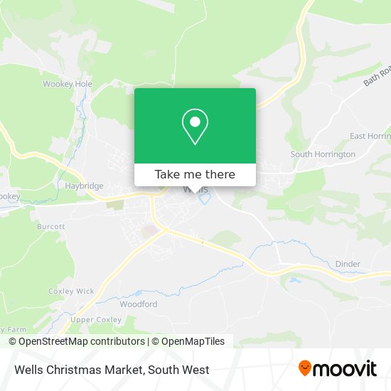 Wells Christmas Market map