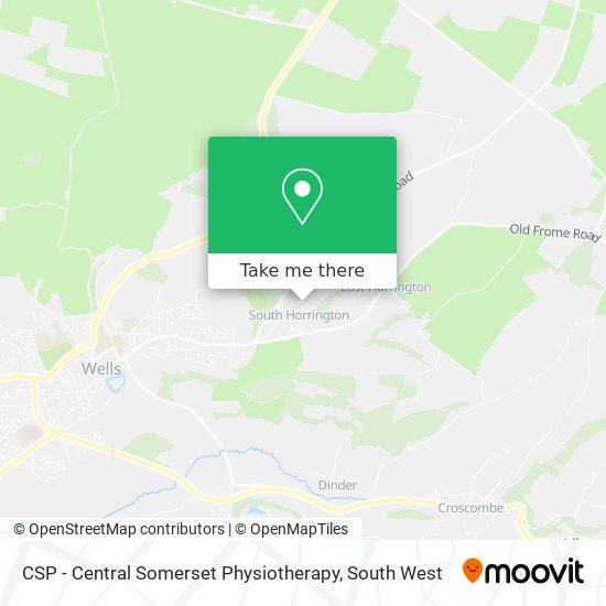 CSP - Central Somerset Physiotherapy map