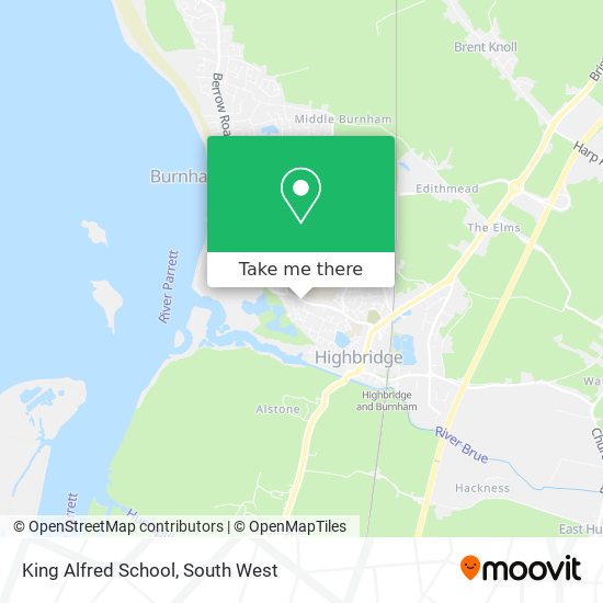 King Alfred School map