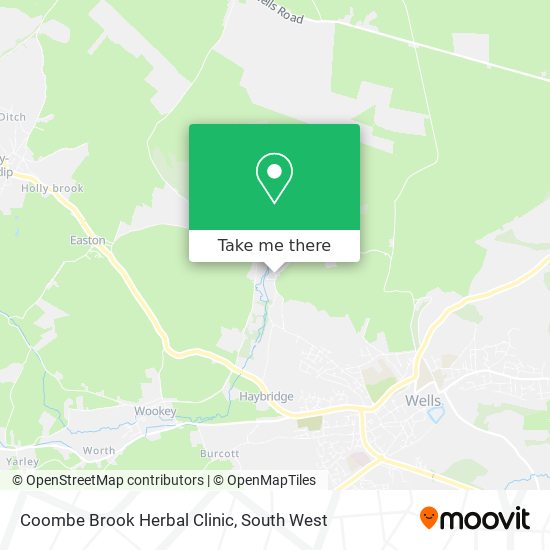 Coombe Brook Herbal Clinic map