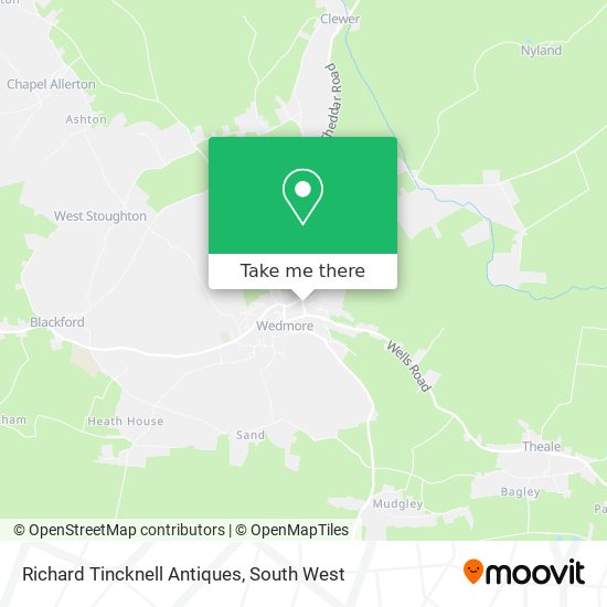 Richard Tincknell Antiques map